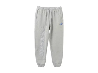 Pre-owned Jordan Men's  X Awake Ny Fleece Pants In Dark Grey Heather In Gray