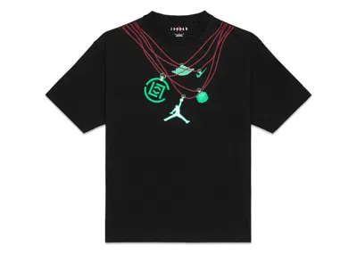 Pre-owned Jordan Men's  X Clot Jade T-shirt In Black