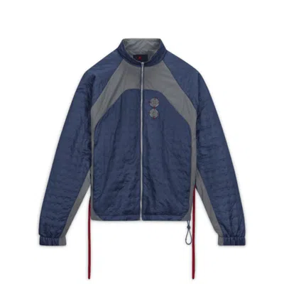 Pre-owned Jordan Men's  X Clot Woven Jacket In Navy Blue