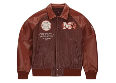 Pre-owned Jordan Men's  X Maison Chateau Rouge Jacket (asia Sizing) In Brown