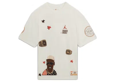 Pre-owned Jordan Men's  X Maison Chateau Rouge T-shirt In White