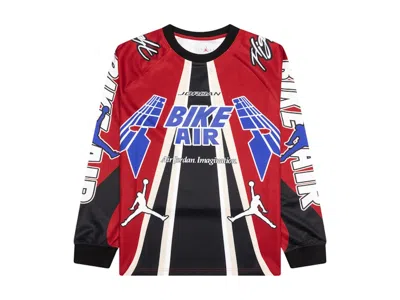 Pre-owned Jordan Men's  X Nigel Sylvester Bmx Jersey In Cinnabar