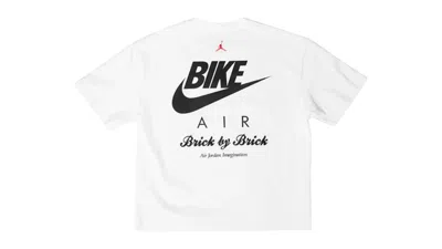 Pre-owned Jordan Men's  X Nigel Sylvester Brick Tee Shirt In White