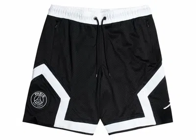 Pre-owned Jordan Men's  X Paris Saint Germain Diamond Corto Shorts In Black/white