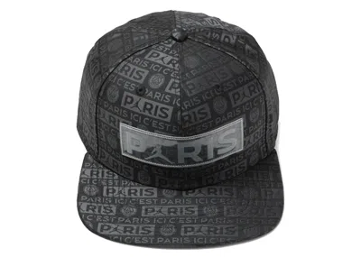 Pre-owned Jordan Men's  X Paris Saintgermain Pro Cap Snapback In Black