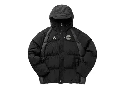 Pre-owned Jordan Men's  X Paris Saintgermain Puffer Jacket In Black