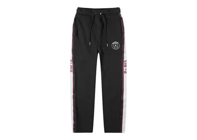 Pre-owned Jordan Men's  X Psg Paris Saint Germain Fleece Pants In Black/purple/gold In Multi