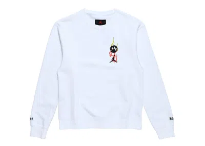 Pre-owned Jordan Men's  X Rui Hachimura Ntr Crew Sweatshirt In White