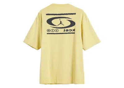 Pre-owned Jordan Men's  X Travis Scott Air T-shirt In Celery