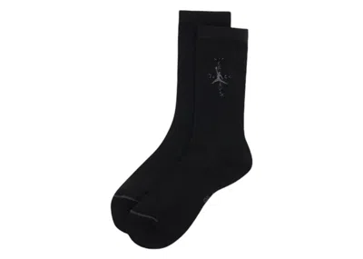 Pre-owned Jordan Men's  X Travis Scott Crew Sock In Black