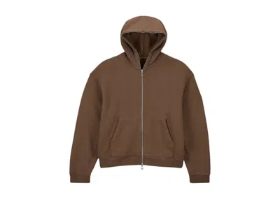 Pre-owned Jordan Men's  X Travis Scott Fullzip Hoodie In Brown