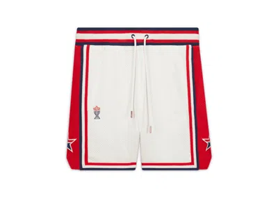 Pre-owned Jordan Men's  X Trophy Room Game Shorts (asia Sizing) In Sail/university Red/midnight Navy Blue In Multi