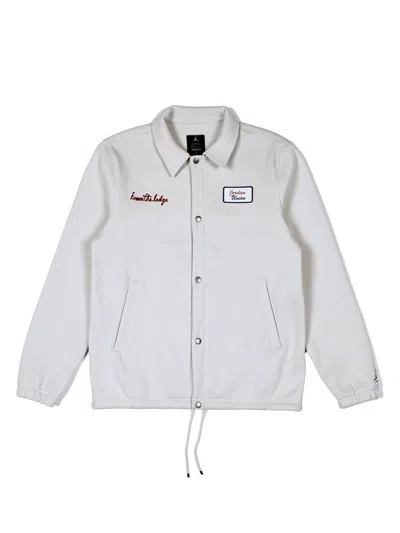 Pre-owned Jordan Men's  X Union Coaches Jacket In Bone