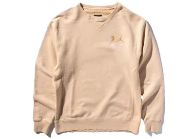 Pre-owned Jordan Men's  X Union Crewneck Sweatshirt (asia Sizing) In White Onyx In Gray