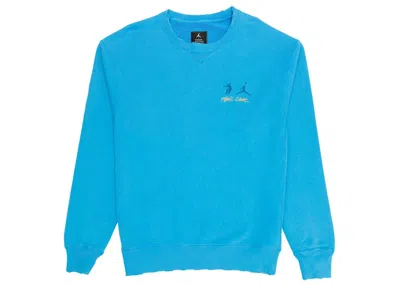 Pre-owned Jordan Men's  X Union Crewneck Sweatshirt In Equator Blue