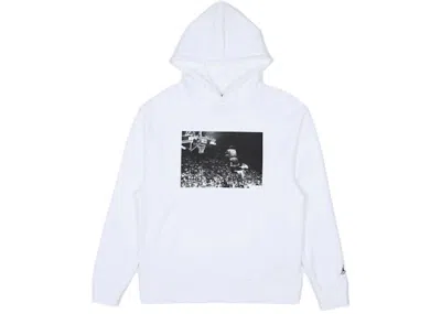 Pre-owned Jordan Men's  X Union Flying High Hooded Sweatshirt In White