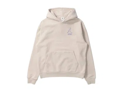 Pre-owned Jordan Men's  X Union La Fleece Hoodie In Light Orewood Brown/hyper Cobalt Blue In Multi