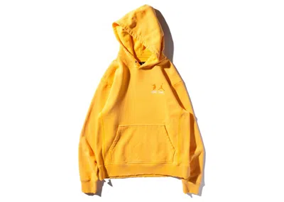 Pre-owned Jordan Men's  X Union M J Flc Hoodie (asia Sizing) In Sport Gold