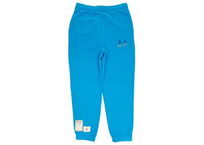 Pre-owned Jordan Men's  X Union M J Flc Pant In Equator Blue