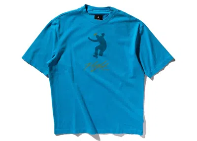 Pre-owned Jordan Men's  X Union M J Gfx T-shirt (asia Sizing) In Equator Blue