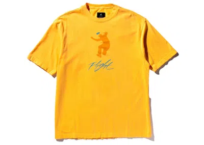 Pre-owned Jordan Men's  X Union M J Gfx T-shirt (asia Sizing) In Sport Gold