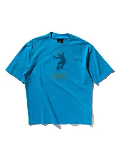 Pre-owned Jordan Men's  X Union M J Gfx T-shirt In Equator Blue