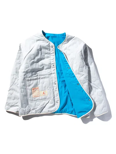 Pre-owned Jordan Men's  X Union M J Liner Jacket In Equator Blue/photon Dust In Multi