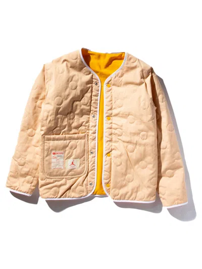 Pre-owned Jordan Men's  X Union M J Liner Jacket In Sport Gold/white Onyx