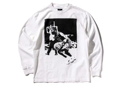 Pre-owned Jordan Men's  X Union M J Long Sleeve T-shirt (asia Sizing) In White