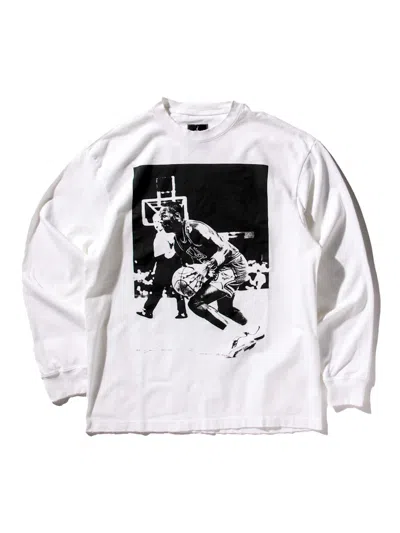 Pre-owned Jordan Men's  X Union M J Long Sleeve T-shirt In White