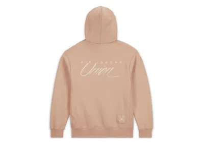 Pre-owned Jordan Men's  X Union Mj Fleece Hoodie In Bio Beige/coconut Milk