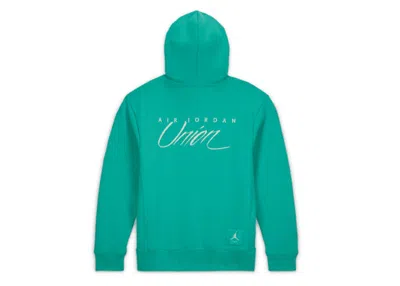Pre-owned Jordan Men's  X Union Mj Fleece Hoodie In Kinetic Green/white