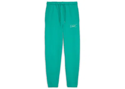 Pre-owned Jordan Men's  X Union Mj Fleece Pants In Kinetic Green/white