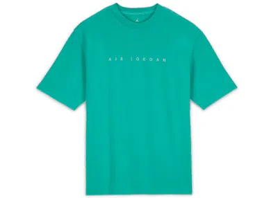 Pre-owned Jordan Men's  X Union Mj Short Sleeve Tee Shirt (asia Sizing) In Kinetic Green/white