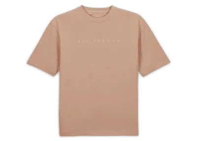 Pre-owned Jordan Men's  X Union Mj Short Sleeve Tee Shirt In Bio Beige/coconut Milk In Brown