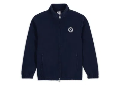 Pre-owned Jordan Men's  X Union Mj Track Jacket (asia Sizing) In College Navy Blue/coconut Milk