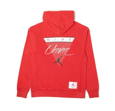 Pre-owned Jordan Men's  X Union Nrg Vault Aj Flight Hoodie In Red