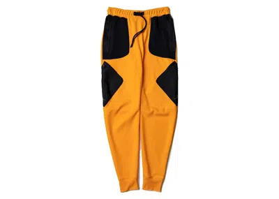 Pre-owned Jordan Men's  X Zion X Naruto Pants In Orange Peel/black In Multi