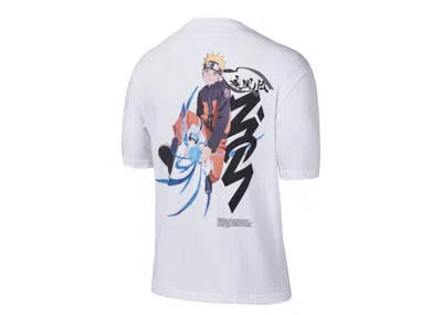 Pre-owned Jordan Men's  X Zion X Naruto T-shirt (asia Sizing) In White