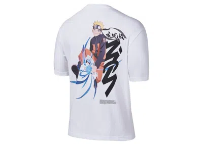 Pre-owned Jordan Men's  X Zion X Naruto Tee Shirt In White