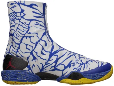 Pre-owned Jordan Men's  Xx8 Do The Right Thing Sneakers In White/gym Red/photo Blue