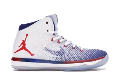 Pre-owned Jordan Men's  Xxx1 Usa Sneakers In White/university Red/deep Royal Blue