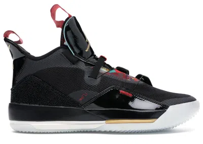 Pre-owned Jordan Men's  Xxxiii Chinese New Year (2019) Sneakers In Black/metallic Gold/university Red