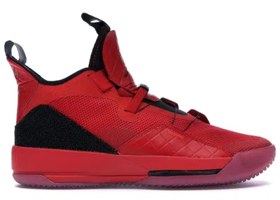 Pre-owned Jordan Men's  Xxxiii Sneakers In University Red/black/sail