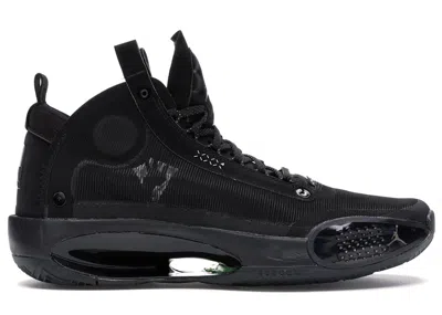 Pre-owned Jordan Men's  Xxxiv Cat Sneakers In Black/dark Smoke Grey