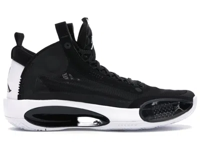 Pre-owned Jordan Men's  Xxxiv Eclipse Sneakers In Black/metallic Silver In Multi