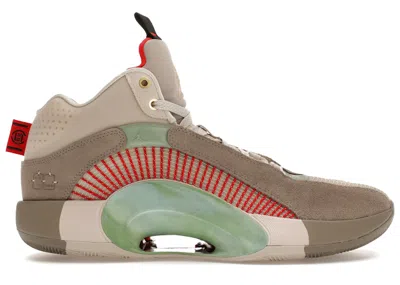 Pre-owned Jordan Men's  Xxxv Clot Terra Cotta Sneakers In Sepia Stone/metallic Gold/desert Sand In Multi