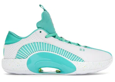 Pre-owned Jordan Men's  Xxxv Guo Ailun Sneakers In Jade Green/white In Multi