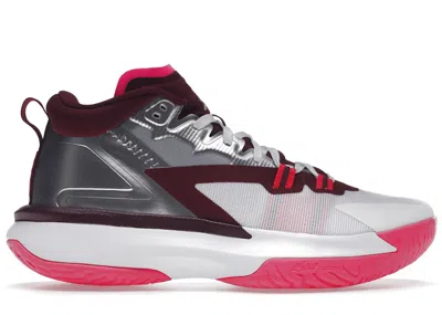 Pre-owned Jordan Men's  Zion 1 Marion Sneakers In White/hyper Pink/dark Beetroot