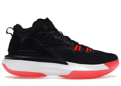 Pre-owned Jordan Men's  Zion 1 Sneakers In Black/bright Crimson/white In Multi